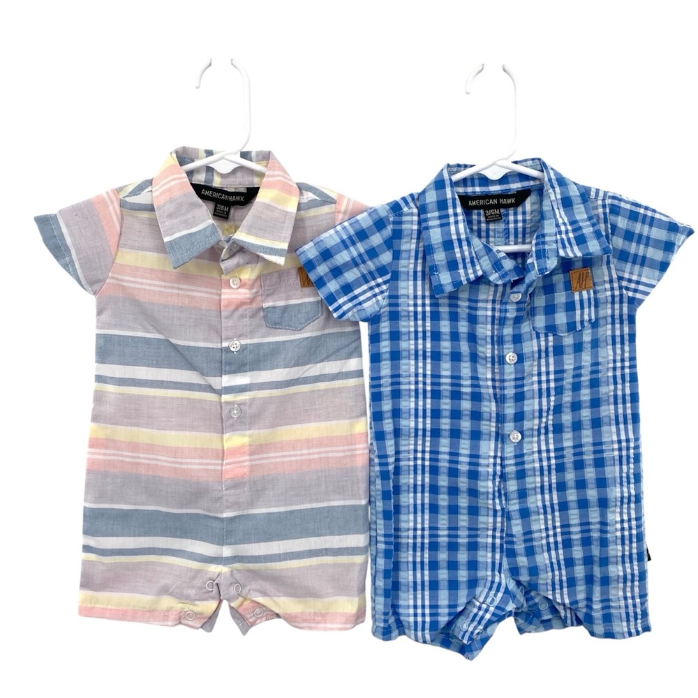 American Hawk Boys Romper Set 3-6 Months
